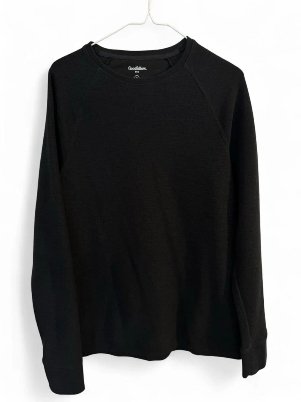Goodfellow & Co Black Textured Crewneck Sweater M